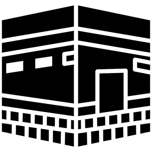 Estilo de ilustración vectorial de la Kaaba
