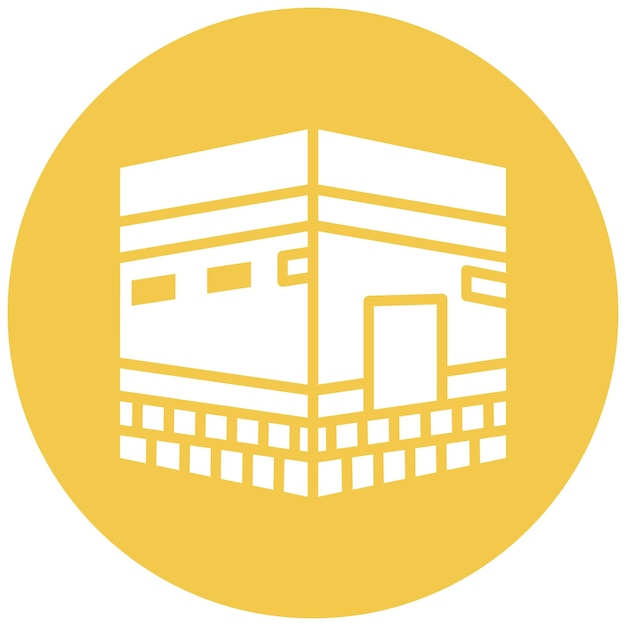 Estilo de ilustración vectorial de la Kaaba