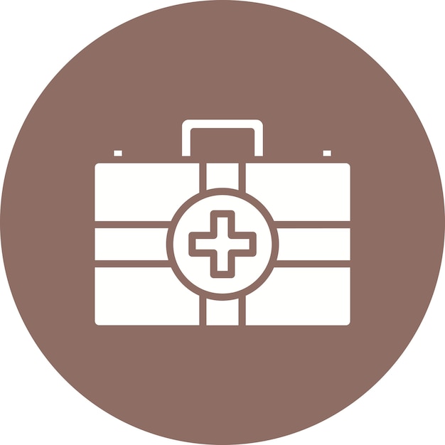Estilo de ilustración vectorial del kit de primeros auxilios