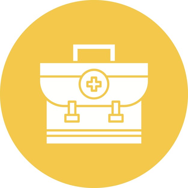 Estilo de ilustración vectorial del kit de primeros auxilios