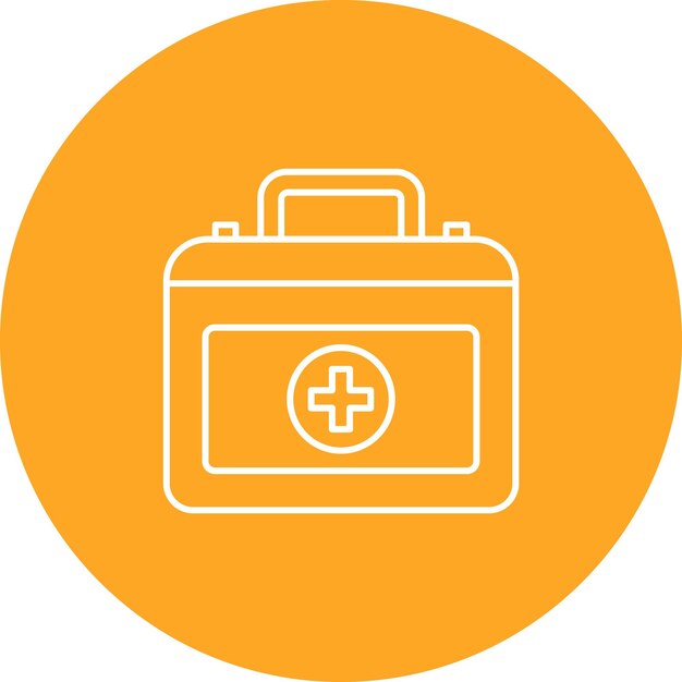 Estilo de ilustración vectorial del kit de primeros auxilios