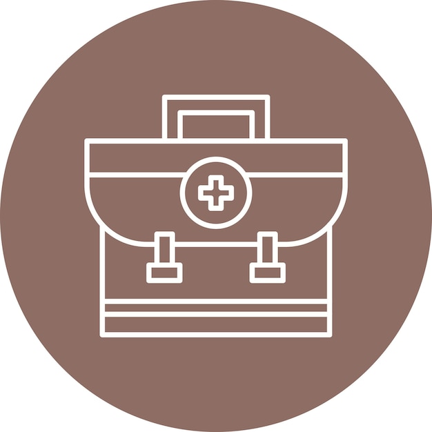 Estilo de ilustración vectorial del kit de primeros auxilios