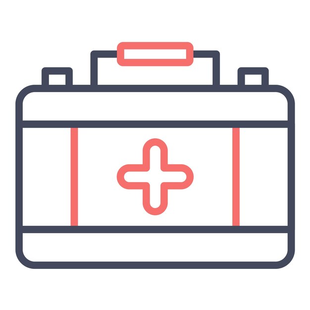 Estilo de ilustración vectorial del kit de salud