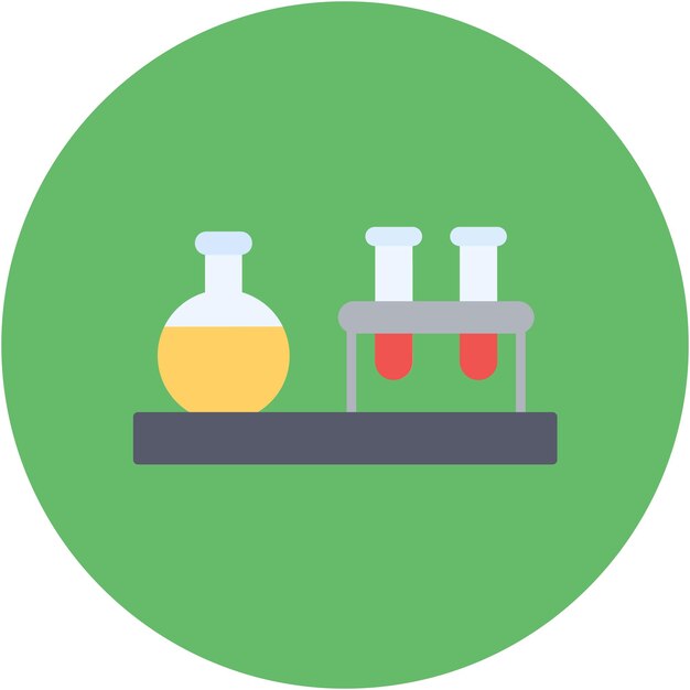 Estilo de ilustración vectorial de laboratorio médico