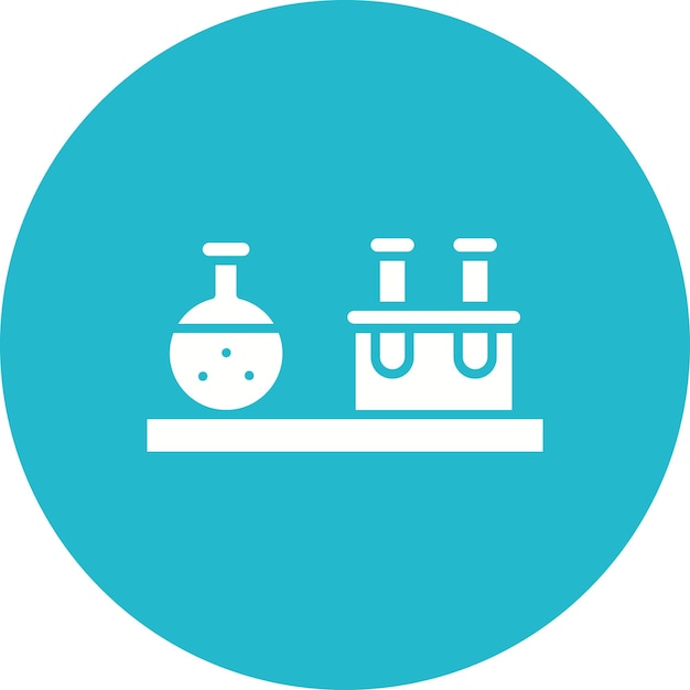 Estilo de ilustración vectorial de laboratorio médico