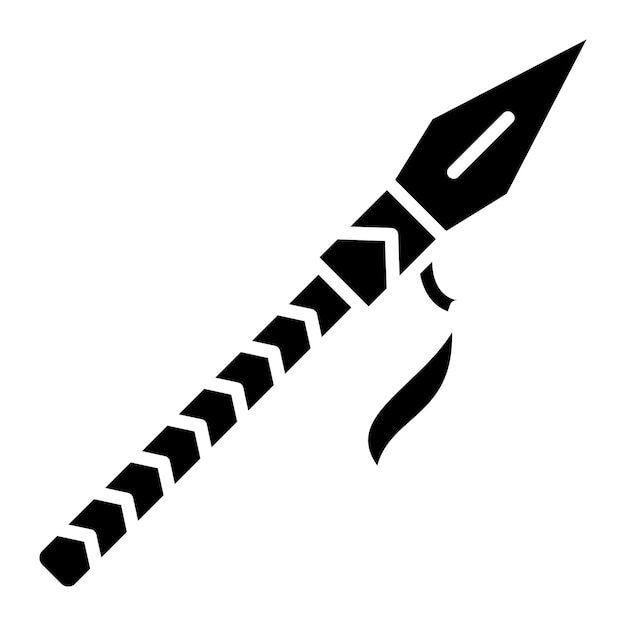 Estilo de ilustración vectorial de lanza