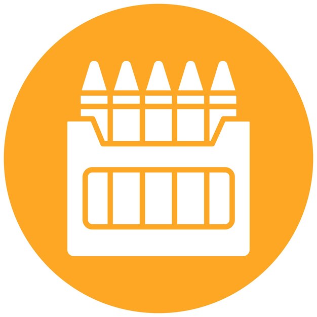 Estilo de ilustración vectorial de lápices de colores