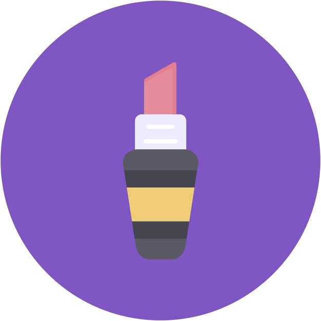 Estilo de ilustración vectorial de lápiz labial