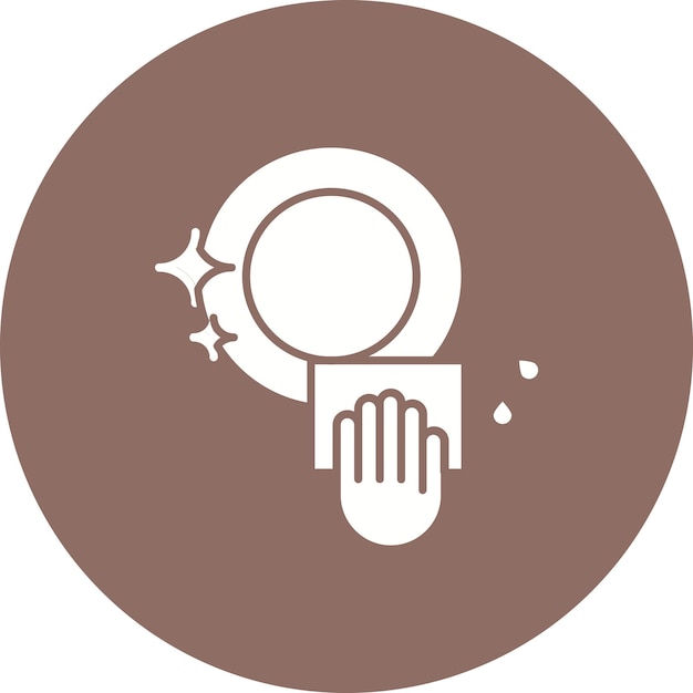 Estilo de ilustración vectorial para el lavado de platos