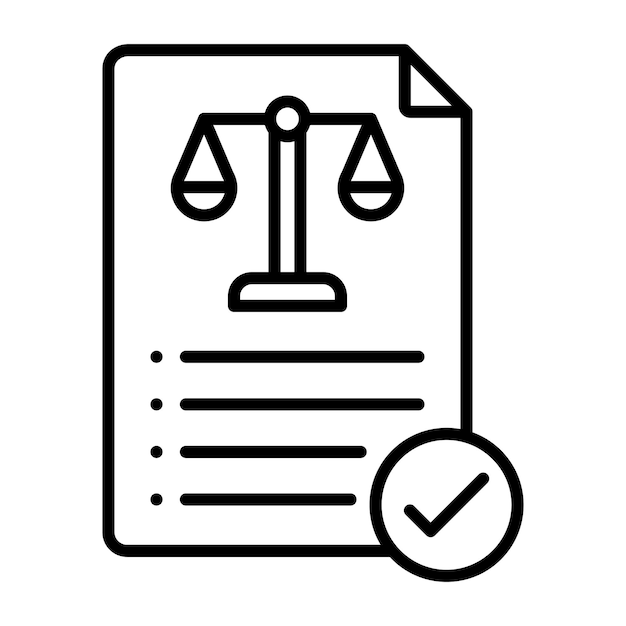 Estilo de ilustración vectorial de la ley de negocios
