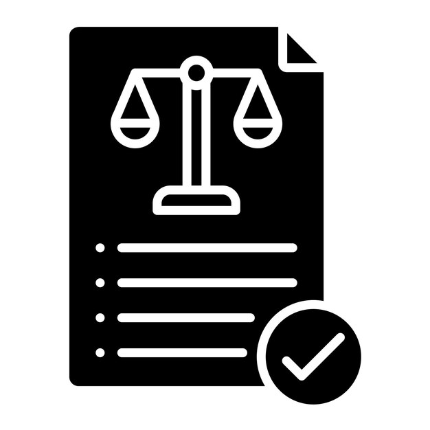 Estilo de ilustración vectorial de la ley de negocios