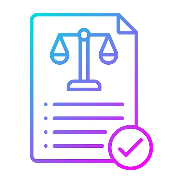 Estilo de ilustración vectorial de la ley de negocios