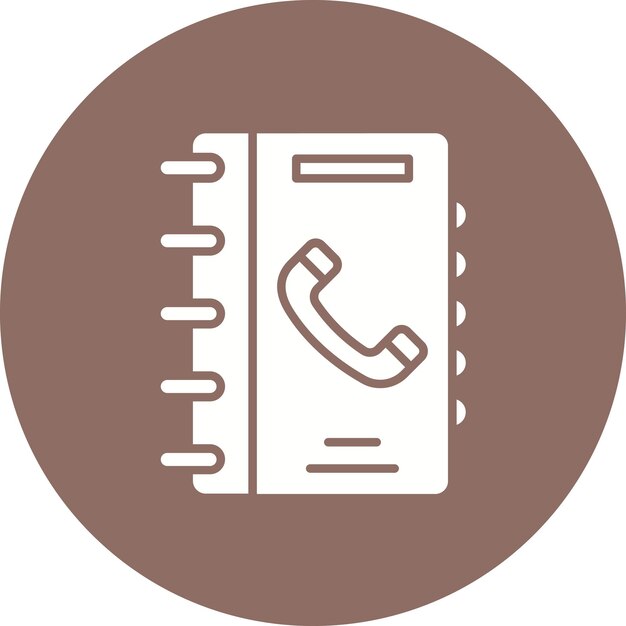 Estilo de ilustración vectorial del libro de teléfonos