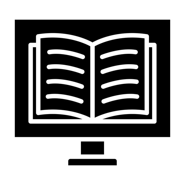 Estilo de ilustración vectorial de libros electrónicos