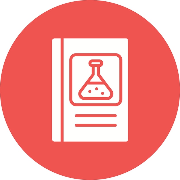Estilo de ilustración vectorial de libros de química