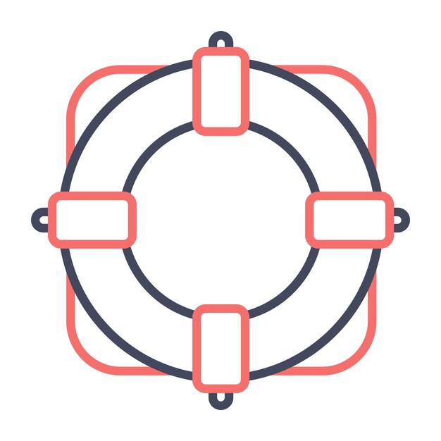 Estilo de ilustración vectorial de Lifebuoy