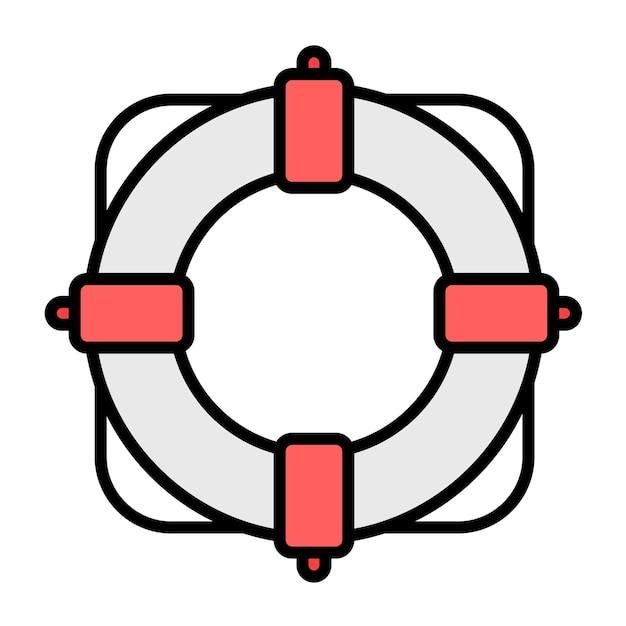 Estilo de ilustración vectorial de Lifebuoy