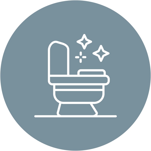 Estilo de ilustración vectorial de limpieza del baño