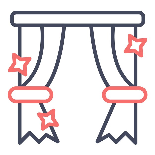 Estilo de ilustración vectorial de limpieza de cortinas