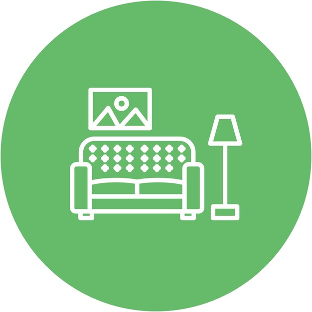 Estilo de ilustración vectorial de limpieza de la sala de estar