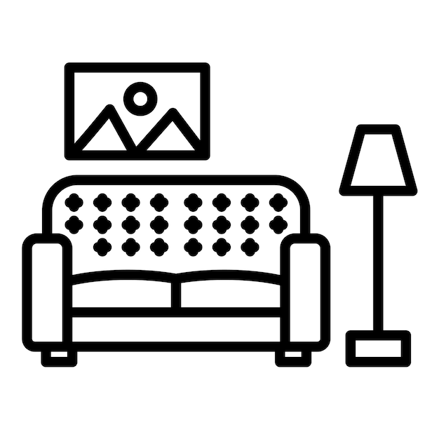 Estilo de ilustración vectorial de limpieza de la sala de estar