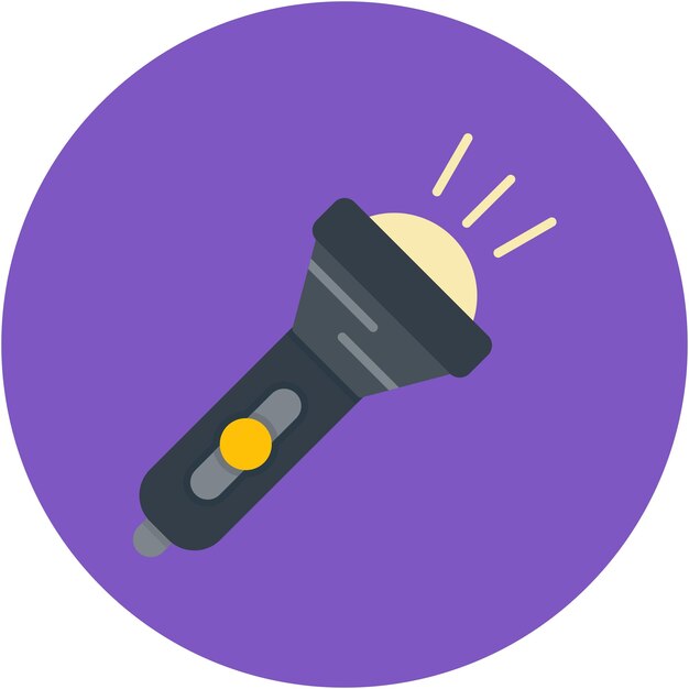 Estilo de ilustración vectorial de la linterna