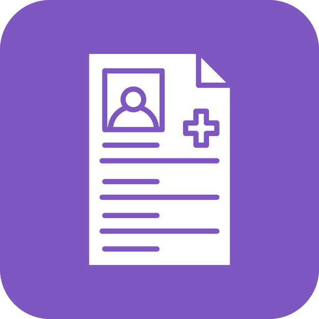 Estilo de ilustración vectorial de la lista de control del paciente