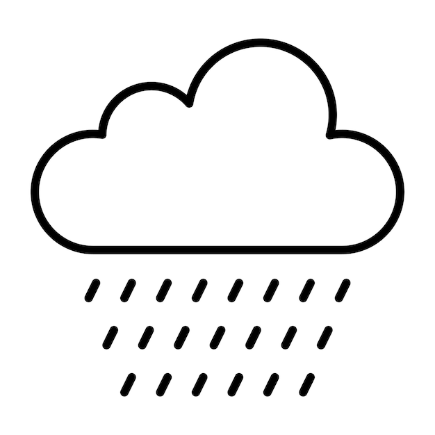 Estilo de ilustración vectorial de la lluvia