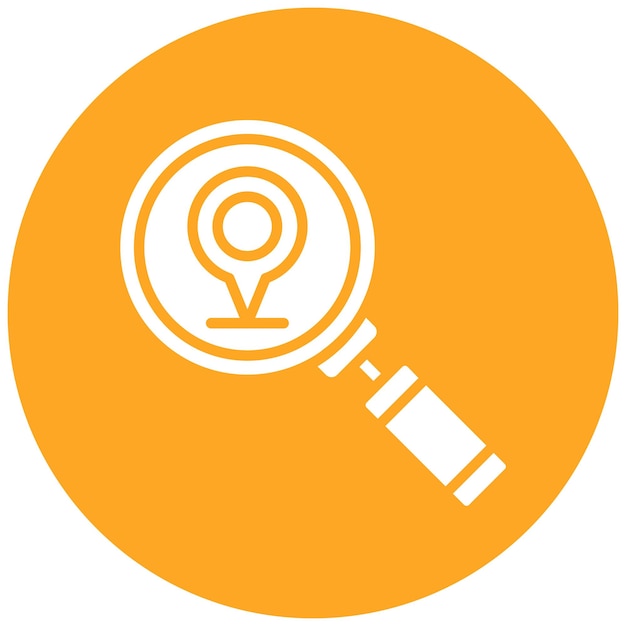 Estilo de ilustración vectorial de localización de escaneo