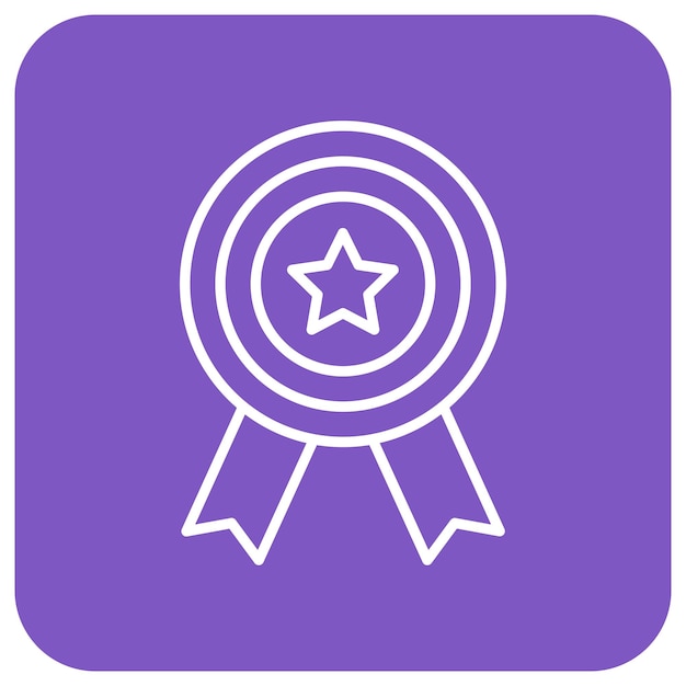 Estilo de ilustración vectorial de los logros