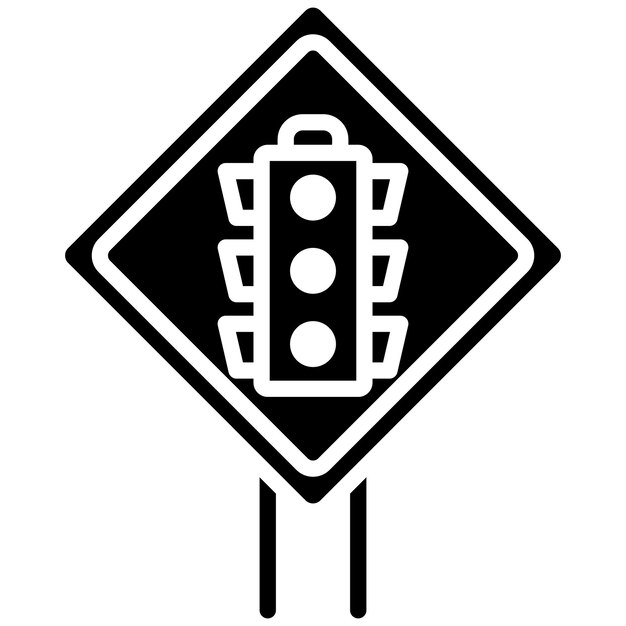 Estilo de ilustración vectorial de las luces de tráfico