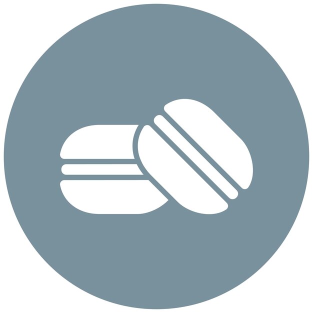 Estilo de ilustración vectorial de macarrones