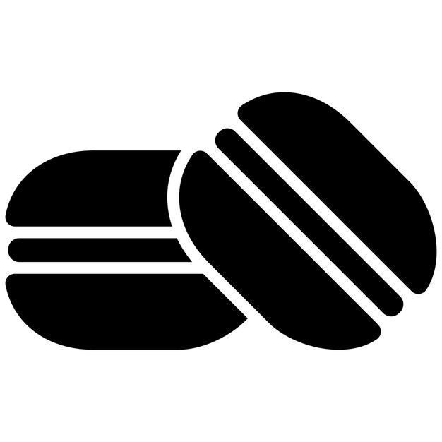 Estilo de ilustración vectorial de macarrones