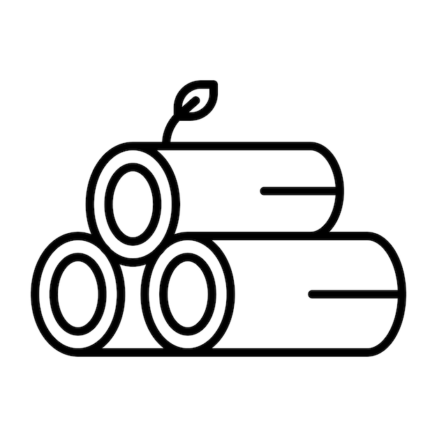 Estilo de ilustración vectorial de madera