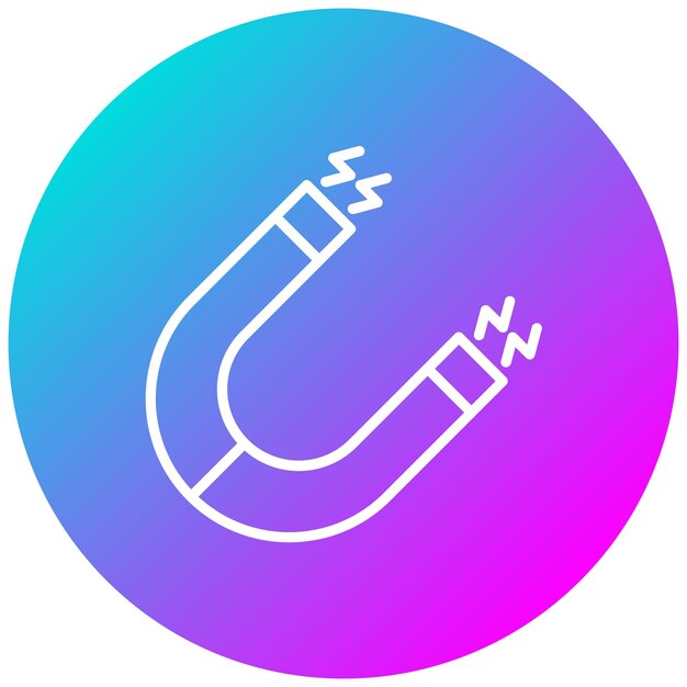 Estilo de ilustración vectorial magnético