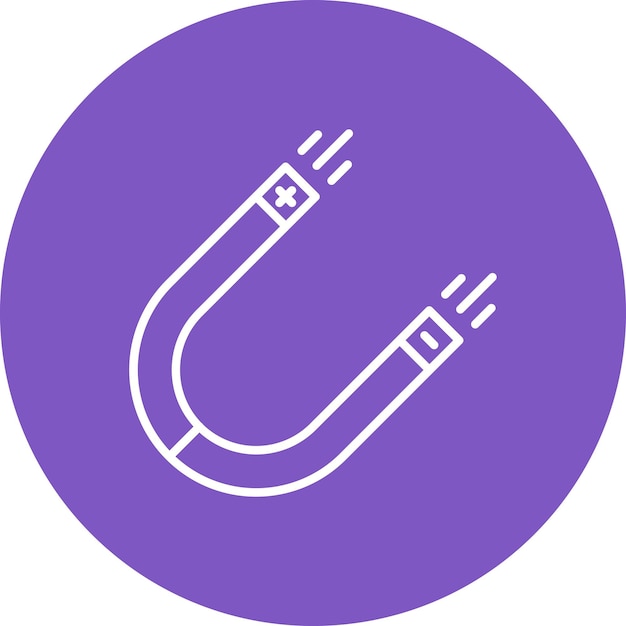 Estilo de ilustración vectorial magnético