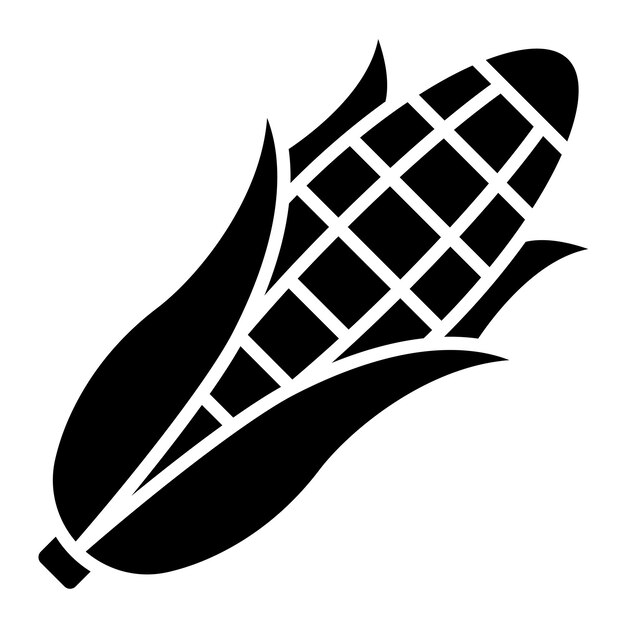 Estilo de ilustración vectorial de maíz