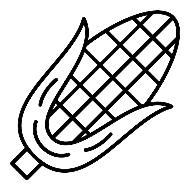 Estilo de ilustración vectorial de maíz