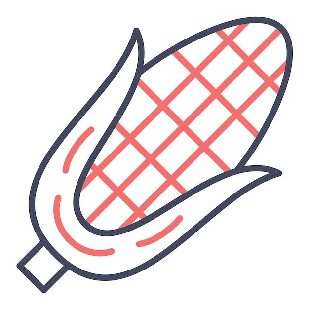 Estilo de ilustración vectorial de maíz