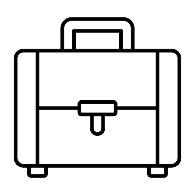 Estilo de ilustración vectorial de la maleta