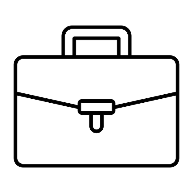 Estilo de ilustración vectorial del maletín
