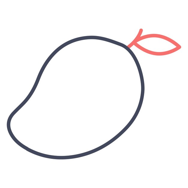 Estilo de ilustración vectorial de mango