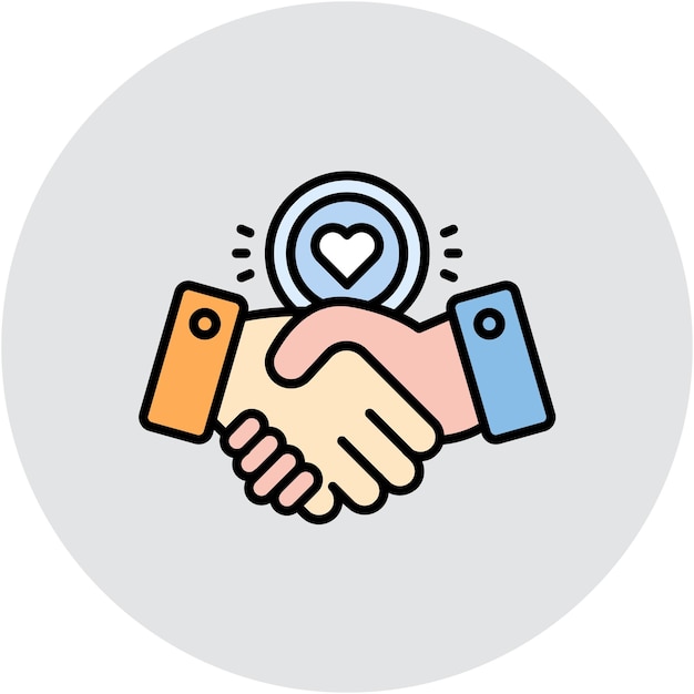 Estilo de ilustración vectorial de la mano de ayuda