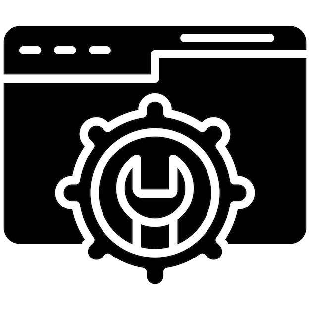 Estilo de ilustración vectorial de mantenimiento web