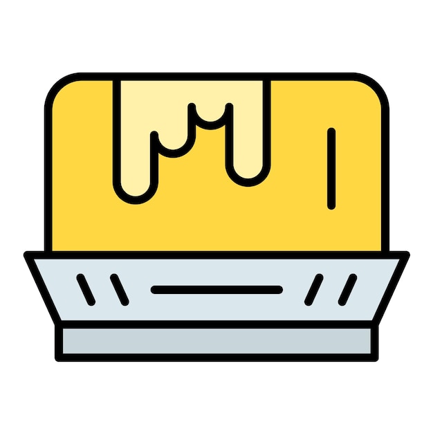 Estilo de ilustración vectorial de la mantequilla