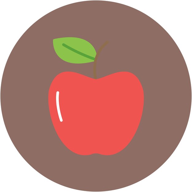 Estilo de ilustración vectorial de manzana