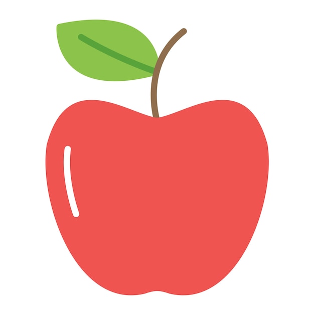 Vector estilo de ilustración vectorial de manzana