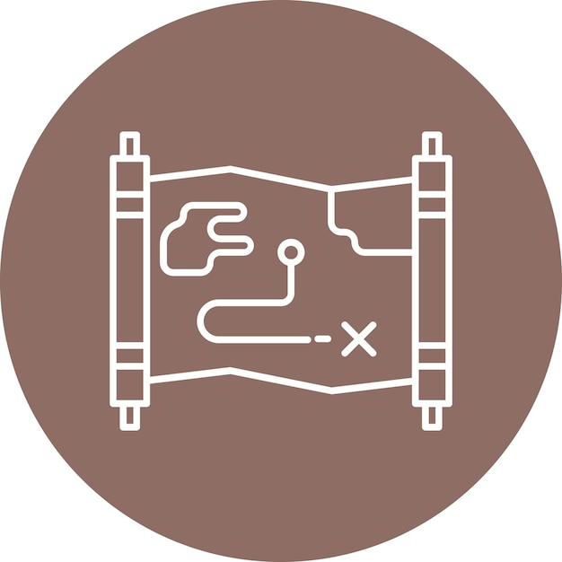 Estilo de ilustración vectorial del mapa del ejército