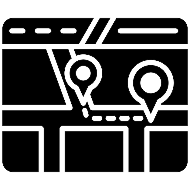 Estilo de ilustración vectorial del mapa