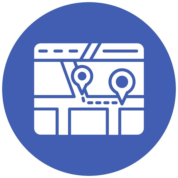 Estilo de ilustración vectorial del mapa